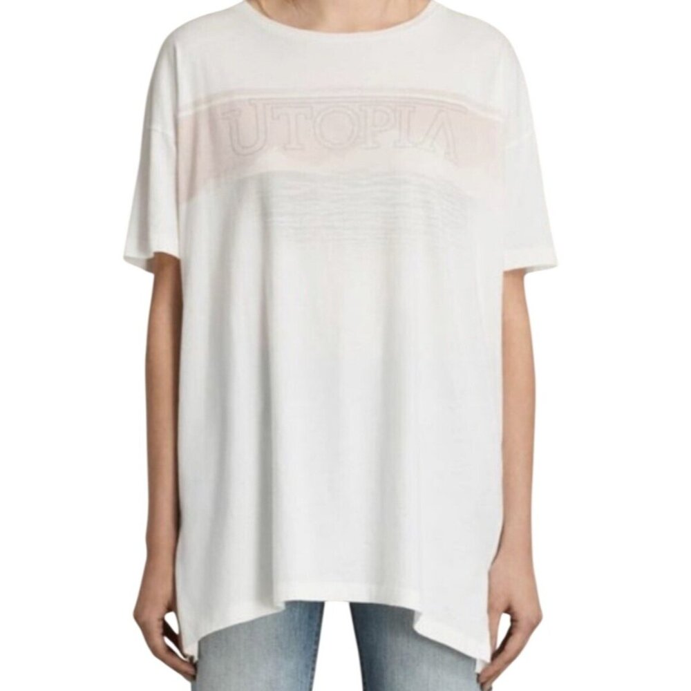AllSaints Lanka Cori Long Tee Top NWT Price $38 Size M/L NWT